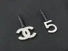CHANEL Coco Mark No.5 Rhinestone Earphone Jack Jack Cover Womens 2-piece set Si