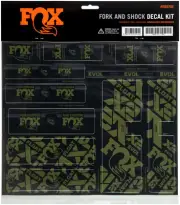 Fork & Shock Decal Kit - FOX Fork and Shock Decal Kit - Olive Drab -