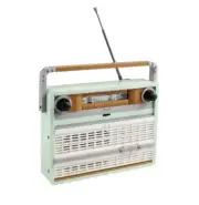 10334 Retro Radio Model Building Blocks 1970s transistor Radio Music Nobox