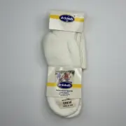 Vintage Socks Dr. Scholl's 10-13 Men's Crew Acrylic 90s Monsanto Duraspun White