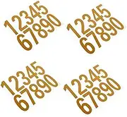 TOGEVAL 4Sets Reflective Number Stickers Decals for Mailbox Car Door Window Self Adhesive House Numbers for Address Identification Signage