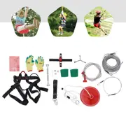 160 Feet Zip Line Kit for Adult up to 330Lb with galvanized iron Ziplin
