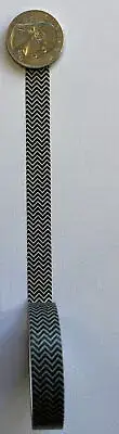 WHITE & BLACK CHEVRON Washi Tape Roll(3/8”)Card Making •Line•Journal•Arrows•