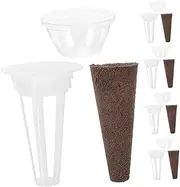ORFOFE Hydroponic Planting Kit 15pc Set Grow Baskets Sponge Pots Humidity Domes Micro Containers Easy Planting