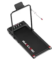 BLACK LORD Folding Walking Pad Treadmill with Handle and Display, Under Desk Running Machine with 2.3HP Motor, Speaker and Wireless Control, FW40-H Series, Black
