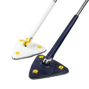 Cleanflo Spin Cleaning Mop Wet Dry 360° Rotatable Triangle Lazy Adjustable+5 Pad
