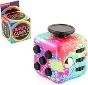 Fidget Cube, Release Stress Cube, Fidget Cube Pack, Fidget Cube Stress Anxiety Pressure-Relieving Toy for Adults and Children (Colorful)
