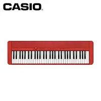 在飛比找Yahoo奇摩購物中心優惠-CASIO CT-S1 61鍵電子琴 紅色款