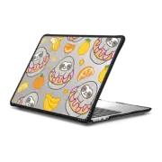 MacBook Air 13-inch (M2 - M4) Impact Case Cute Sloth in Strawberry Donut with Orange Lemon Banana Tangerine - Kawaii Animal with Yellow Fruit & Food
