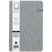 Modena A5 Linen Ruled Notebook Grey
