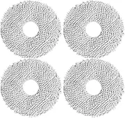Moping Cloths Replacement Parts for Dreame L10s Ultra/ L10s Pro/ L10 Ultra/ L20 Ultra/Roborock Q Revo/Q Revo MaxV/Q Revo Pro/Xiaomi X10+ Vacuum Cleaner Robot, Microfiber Mop Pad Accessory (4Pack)