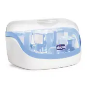Chicco Microwave Steam Steriliser f/ Baby Pacifier/Infant Feeding Bottles Blue