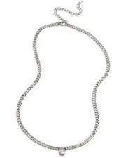 Savvy Cie Silver CZ Cuban Link