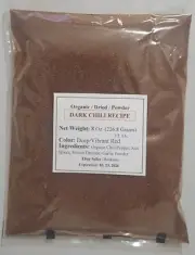 ⭐️⭐️⭐ DARK CHILLI DRY POWDER RECIPE 8 Oz (226.8 Grams) Ground 1/2 Lb ⭐️⭐️⭐