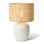 E Style Abner Ceramic Table Lamp Light Home Tabletop Decor 43x61cm White