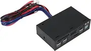 Peakloong Multifuntion 5.25" Media Dashboard Card Reader USB 2.0 USB 3.0 20 pin e-SATA SATA Front Panel