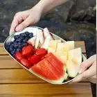 Unbreakable Snack Plate Fall-resistant Salad Tray Food Serving Dishes Party