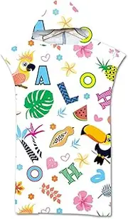 Cool Summer Robe, Bath Towel, Hooded Poncho, Steamship Seahorse Print Microfiber Wetsuit, Replacement Towel Beach Towel,A,One Size