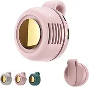 Small Whirlwind Bladeless Fan, Portable Silent Mini Bladeless Fan, Small Whirlwind Clip Waist Neck Fans, Adjustable 3-Speed Suspended Waist Fans (A)