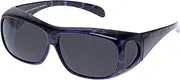 [Cancer Council] Uni-Sex Jervis Fitovers Navy Tort Rectangle Sunglasses