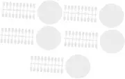 Healeved Manicure Nail Art Salon Tools Set 5 Sets Nail Art Display Boards Detachable Plates