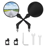 Raoot Bicycle Mirrors for Handlebars, Adjustable Bike Mirror Handlebar Mount,