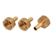 1/2BSP Female Thread 8mm Hose Barb Tubing Fitting Coupler Connect Adapter 3pcs