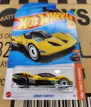 Hot Wheels Group C Fantasy Yellow 2023 HW Track Champs 3/5