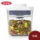 美國 OXO POP 細長方按壓保鮮盒 保鮮罐 收納罐 儲物罐 密封罐 0.4L【$199超取免運】