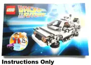 NEW INSTRUCTIONS ONLY LEGO DELOREAN TIME MACHINE 21103 book from set Ideas