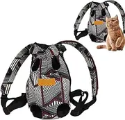 Dog Backpack Carrier - Portable Puppy Travel Bag Carrier Breathable with Wide Shoulder Straps - Multi-Purpose Dog Chest Backpack Built-in Safety Lock Pet Supplies for Outdoor Use