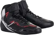 Alpinestars Faster 3 Rideknit Shoes (11.5) (Black/Silver/Bright RED), Black/Silver/Bright Red, 11.5