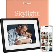 Skylight Digital Picture Frame - WiFi Enabled with Load from Phone Capability, Touch Screen Digital Photo Frame Display - Customizable Present for Friends and Family - 10 Inch Black