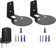Speaker Wall Mounts - Double Speaker Stand for Surround Sound Speakers - Heavy Duty Smart Speaker Wall Stand Rack for Home, Living Room, Hotel, Cafe