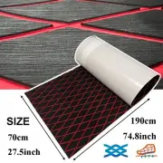 EVA Foam Boat Decking Marine Flooring Mat Black+Red Diamond Teak Kayak Yacht Pad