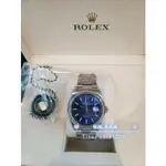 勞力士 126200 藍面 36MM DATEJUST ROLEX 放射面 三板帶腕錶