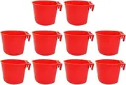 Chicken Water Cups, Bird Food Feeder Bowl, Portable Hangable Wide Mouth Feeding Cup, 3.15x3.15x2.36 inches Drinking Container for Farm Coop Poultry Birds Hydration System