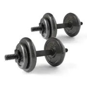 40lb Adjustable Cast Iron Dumbbell Set Home Gym Fitness Weights