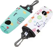 BESPORTBLE Decorative Golf Ball Bag Compact Neoprene Waist Pouch Holder for Balls Lightweight Portable Golf Tee Carrier for Training Competitions