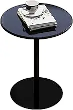 Small Side End Table, Modern Height Counter Bar Table, Kitchen Breakfast Bar Modern Pedestal Metal Round Bar Table for Cocktail Home Pub Coffee Tea Dining Bistro(40x72cm)