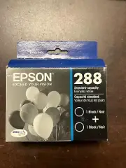 Twin Pack - Epson T288 Black Standard Yield Ink Cartridge T288120-02 12-2022