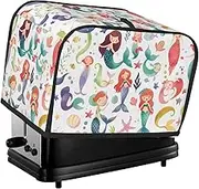 Fish Scales Print 2 Slice Toaster Cover Fingerprint Bread Maker Protectors,Kitchen Small Appliance Dust Cover