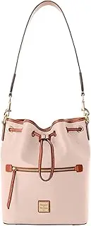 [Dooney & Bourke] Women's Drawstring in Pebble Grain Leather, Medium Sized Handbag with Drawstring Closure