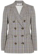Veronica Beard Fevre Dickey Checked Woven Blazer - Multicoloured - 2 (UK6 / XS) 2 (UK6 / XS)