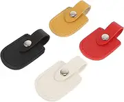 ARTSEWPLY 4pcs PU Nail Clippers and Cuticle Scissors Protectors Lightweight Manicure Tool Covers Stylish and Durable Design for Toenails and Fingernails Easy to Carry and Store