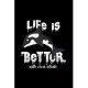 Life is better with orca whale: 6x9 Orca Killer Whale - lined - ruled paper - notebook - notes