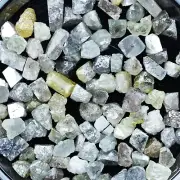 5Pcs Gray Yellow Mix Rough Loose Diamond, Natural Loose 1.00Ct 3-4MM Raw Diamond