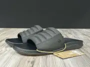 Olukai Maha 'Olu Men's Black Premium Island Slide Sandal - Size 10, Brand New