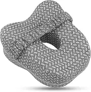 Sleeping Alignment Pillow Leg Knee Pillow for Side Sleepers, Comfortable Memory Foam Leg Knee Pillow, Relaxing Knee Support Pillow, Soft Leg Pillow Cushion for Side Sleepers Pregnancy (Grey)
