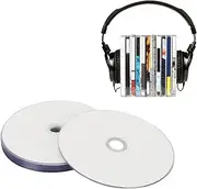 DVD R Blank, 4.7 GB, Large Capacity, Blank CDs, 16 x Writeable High Speed PC Multi-Purpose Media for Music, Videos, Photos, Blank Media, Writeable Film Data Disc (10 Pieces)